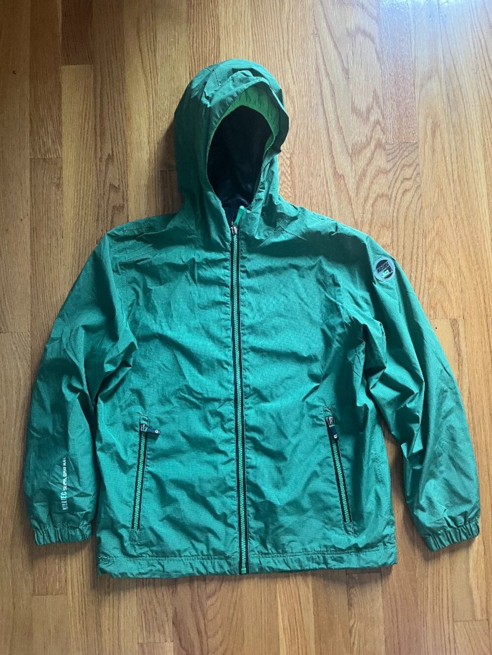 Killtec‎ Kids Waterproof & Windproof Green Hooded Jacket Sz 12